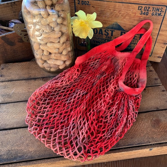 fire monkey Handbags - ✨HAND DYED FRENCH MARKET STRING NET BAG…